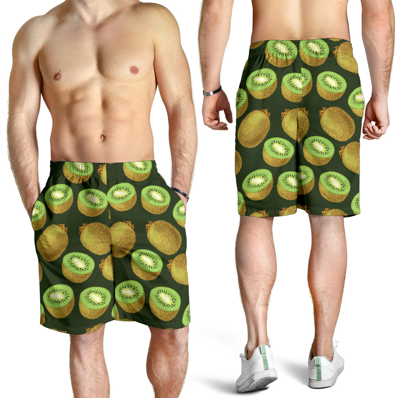 Kiwi Pattern Print Design KW04 Mens Shorts