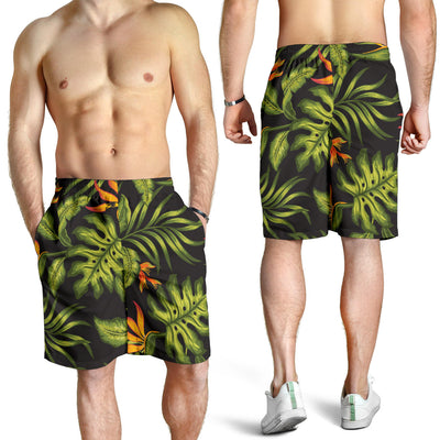 Bird Of Paradise Pattern Print Design BOP013 Mens Shorts