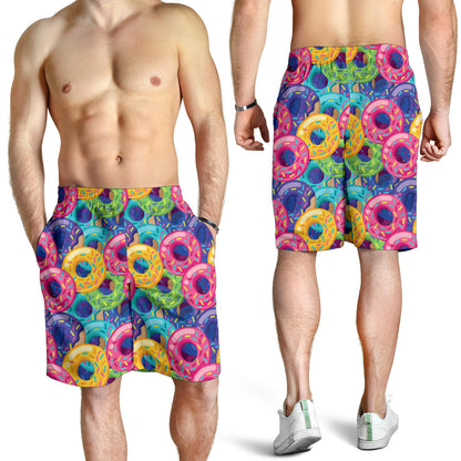 Donut Pattern Print Design DN010 Mens Shorts