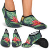 Bird Of Paradise Pattern Print Design BOP09 Aqua Water Shoes