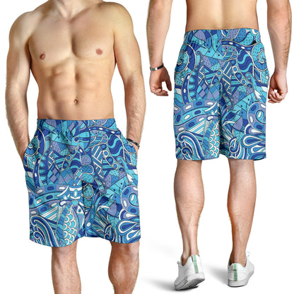 Funky Retro Pattern Print Design A02 Mens Shorts