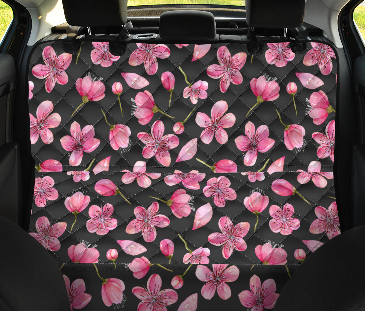 Apple Blossom Pattern Print Design AB03 Rear Dog  Seat Cover