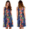 Hawaiian Themed Pattern Print Design H04 Midi Dress