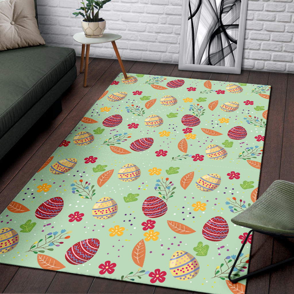 Easter Eggs Pattern Print Design RB07 Area Rugs