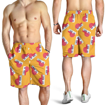 Piano Pattern Print Design 02 Mens Shorts