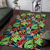 Heliconia Pattern Print Design HL09 Area Rugs