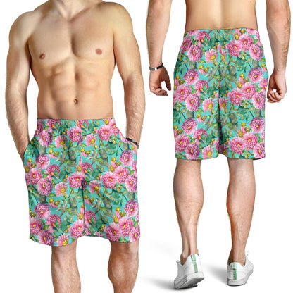Dahlia Pattern Print Design DH07 Mens Shorts