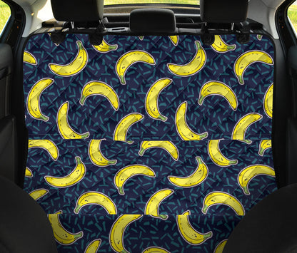 Banana Pattern Print Design BA09 Rear Dog  Seat Cover