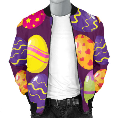 Easter Eggs Pattern Print Design RB04 Men Bomber Jacket