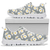 Daisy Pattern Print Design DS09 Sneakers White Bottom Shoes