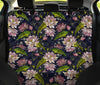 Lotus Embroidered Pattern Print Design LO06 Rear Dog  Seat Cover