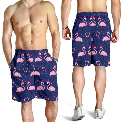 Flamingo Christmas Mens Shorts