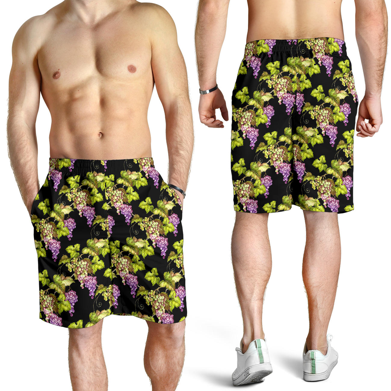 Grape Pattern Print Design GP04 Mens Shorts