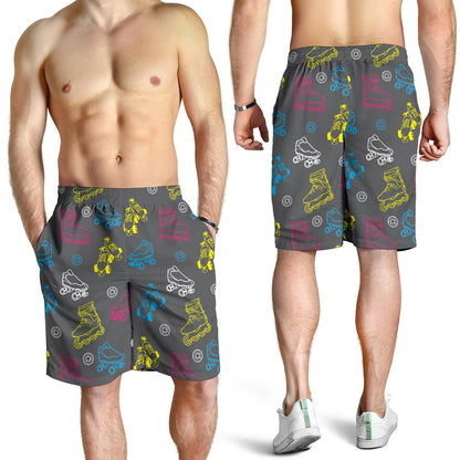 Roller skate Pattern Print Design A02 Mens Shorts