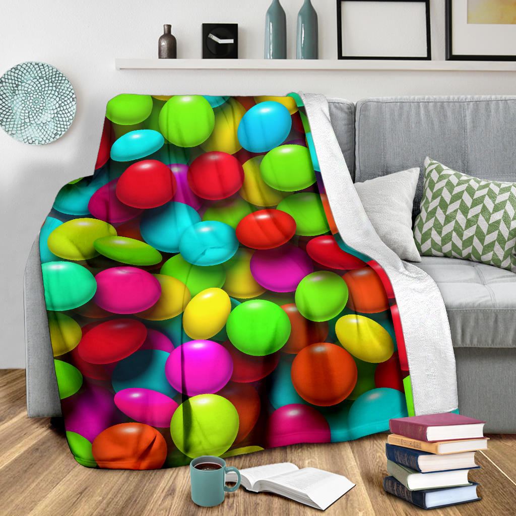Candy Pattern Print Design CA03 Fleece Blanket
