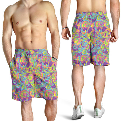 Psychedelic Mushroom Pattern Print Design A05 Mens Shorts