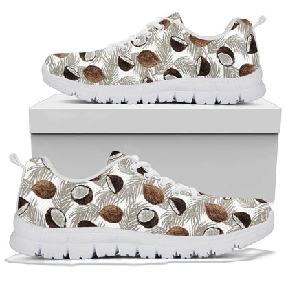 Coconut Pattern Print Design CN03 Sneakers White Bottom Shoes