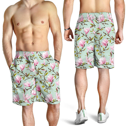 Magnolia Pattern Print Design MAG04 Mens Shorts