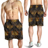 Gold Dragonfly Mandala Mens Shorts