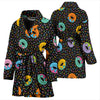 Donut Pattern Print Design DN012 Women Bathrobe