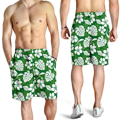 Hawaiian Themed Pattern Print Design H016 Mens Shorts