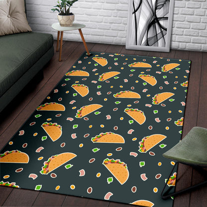 Taco Pattern Print Design TC02 Area Rugs