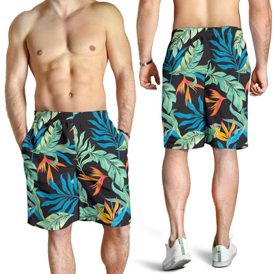 Tropical Palm Leaves Hawaiian Flower Mens Shorts