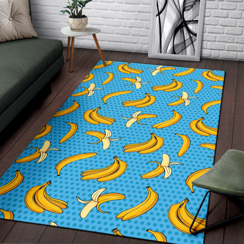 Banana Pattern Print Design BA08 Area Rugs