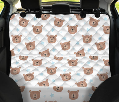 Bear Pattern Print Design BE02 Rear Dog  Seat Cover