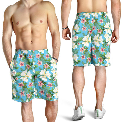 Plumeria Pattern Print Design PM028 Mens Shorts