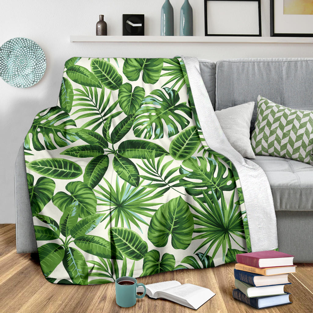 Tropical Flower Pattern Print Design TF013 Fleece Blanket