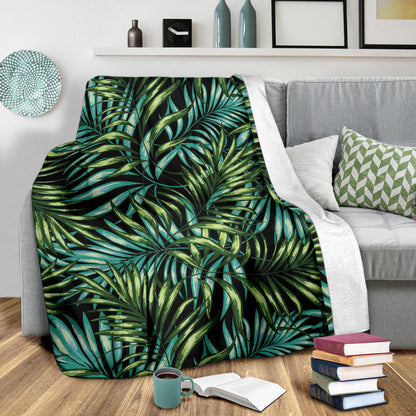 Tropical Flower Pattern Print Design TF08 Fleece Blanket