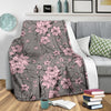 Cherry Blossom Pattern Print Design CB05 Fleece Blanket