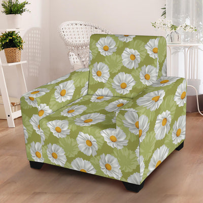 Daisy Pattern Print Design DS06 Armchair Slipcover