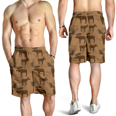 Moose Pattern Print Design 03 Mens Shorts