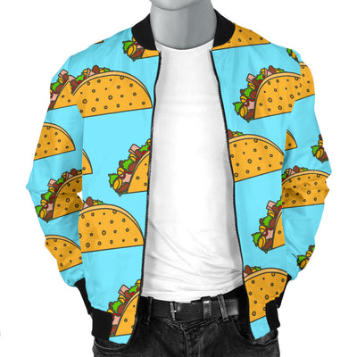 Taco Pattern Print Design TC03 Men Bomber Jacket