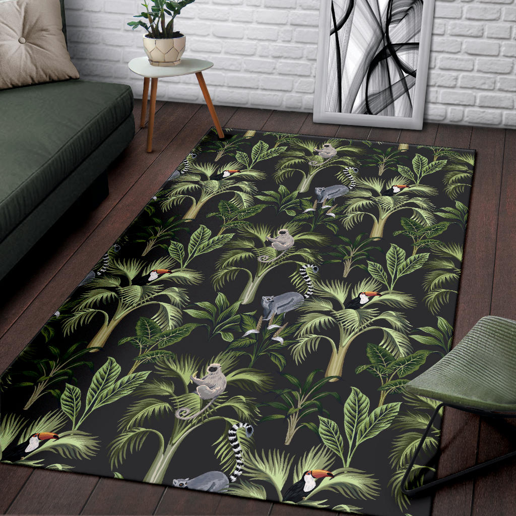 Rainforest Pattern Print Design RF05 Area Rugs