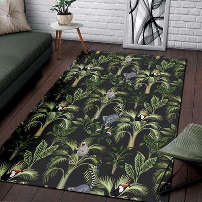 Rainforest Pattern Print Design RF05 Area Rugs
