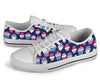 Cupcake Pattern Print Design CP04 White Bottom Low Top Shoes