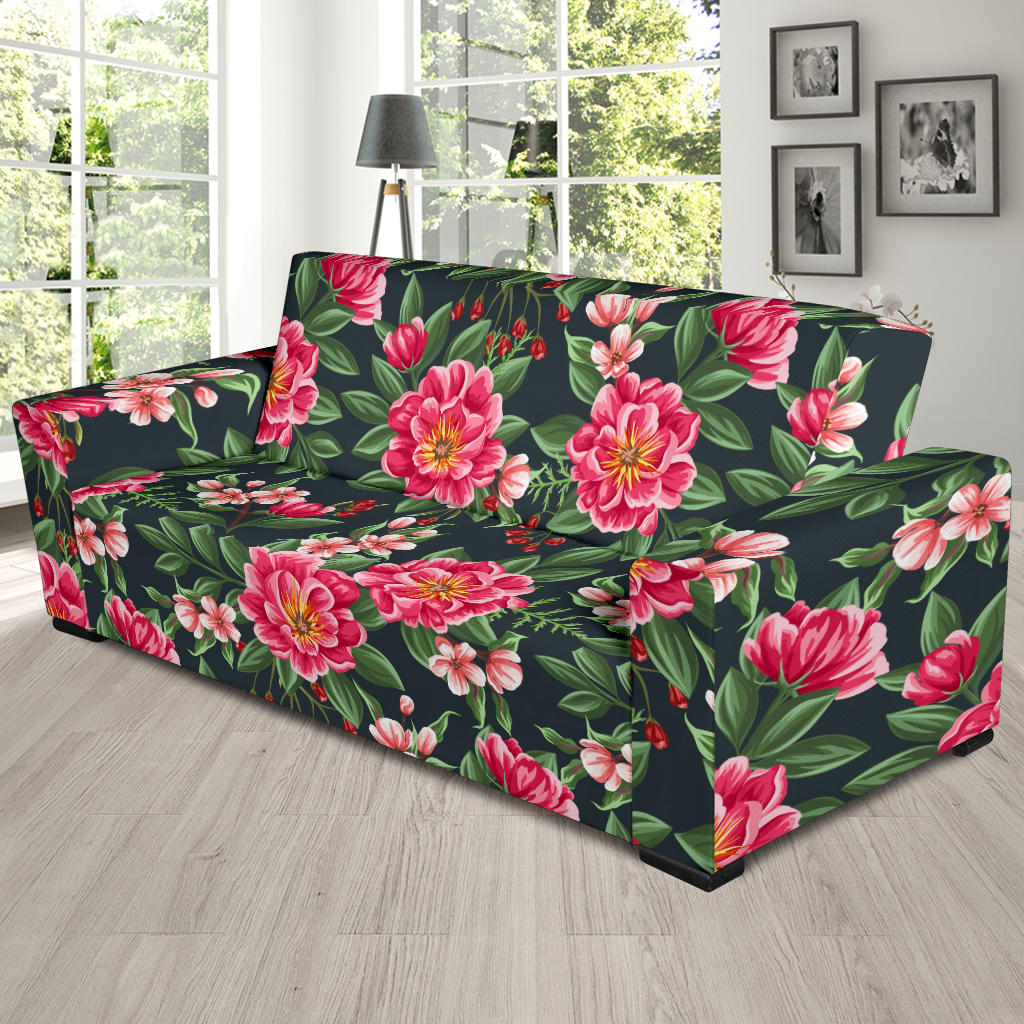 Summer Floral Pattern Print Design SF06 Sofa Slipcover