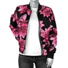 Lotus Pattern Print Design 03 Women's Bomber Jacket