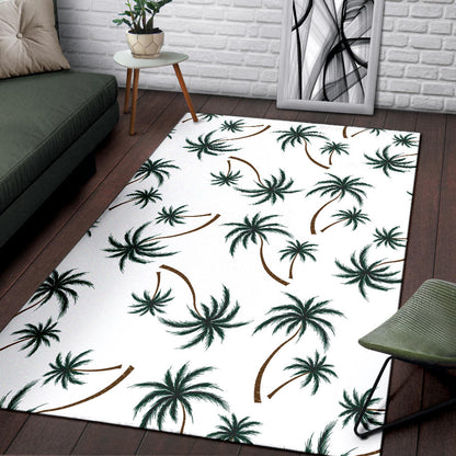Palm Tree Pattern Print Design PT07 Area Rugs