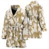 Lily Pattern Print Design LY07 Women Bathrobe