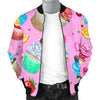 Cupcake Pattern Print Design CP05 Men Bomber Jacket