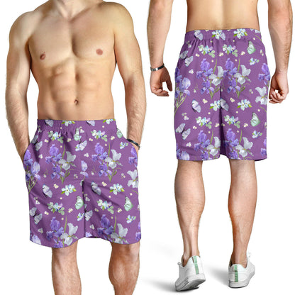 Iris Pattern Print Design IR09 Mens Shorts