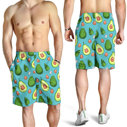 Avocado Pattern Print Design AC05 Mens Shorts