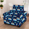 Camper Pattern Camping Themed No 3 Print Armchair Slipcover