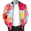 Hibiscus Pattern Print Design HB020 Men Bomber Jacket