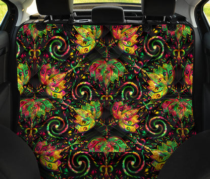 Lotus Boho Pattern Print Design LO09 Rear Dog  Seat Cover