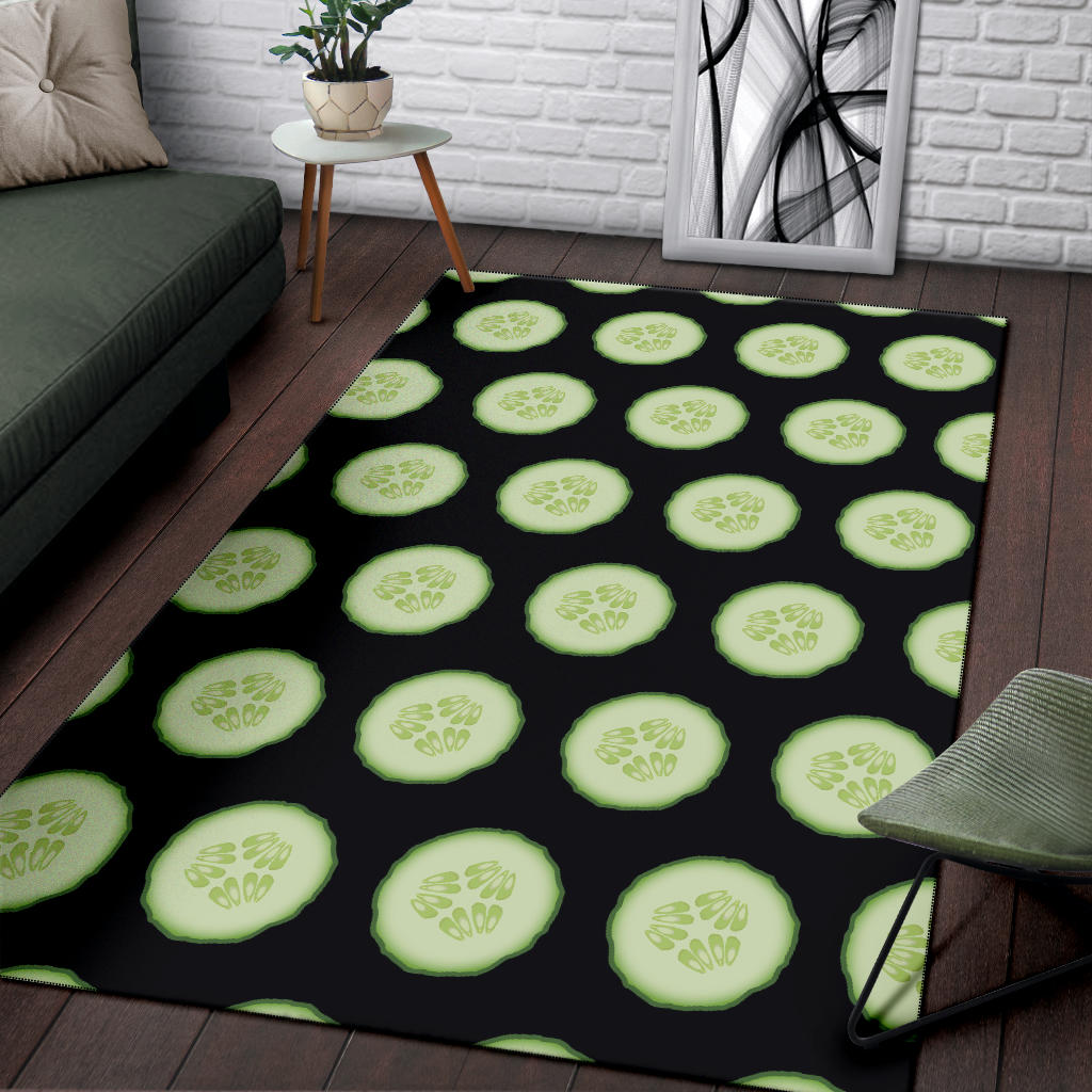 Cucumber Pattern Print Design CC02 Area Rugs